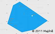 Political Simple Map of Birskiy, single color outside