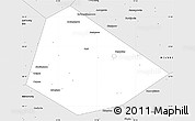 Silver Style Simple Map of Birskiy