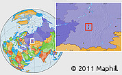 Political Location Map of Blagoveshchensk