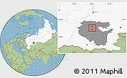 Savanna Style Location Map of Blagoveshchensk, highlighted country, highlighted parent region