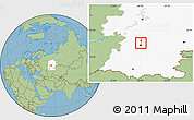 Savanna Style Location Map of Blagoveshchensk, highlighted grandparent region