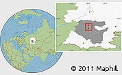 Savanna Style Location Map of Blagoveshchensk, highlighted parent region, highlighted grandparent region