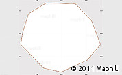 Classic Style Simple Map of Blagoveshchensk, cropped outside