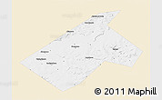 Classic Style 3D Map of Burayevskiy, single color outside