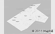 Gray 3D Map of Burayevskiy, single color outside