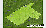 Physical 3D Map of Burayevskiy, darken