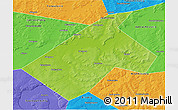 Physical 3D Map of Burayevskiy, political outside