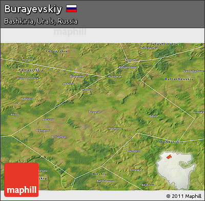 Satellite 3D Map of Burayevskiy