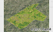 Satellite 3D Map of Burayevskiy, semi-desaturated