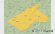 Savanna Style 3D Map of Burayevskiy