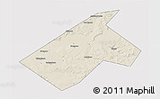 Shaded Relief 3D Map of Burayevskiy, cropped outside