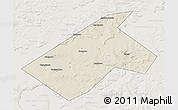 Shaded Relief 3D Map of Burayevskiy, lighten