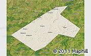 Shaded Relief 3D Map of Burayevskiy, satellite outside