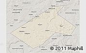 Shaded Relief 3D Map of Burayevskiy, semi-desaturated