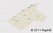 Shaded Relief 3D Map of Burayevskiy, single color outside