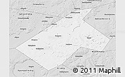 Silver Style 3D Map of Burayevskiy