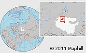 Gray Location Map of Burayevskiy, highlighted parent region