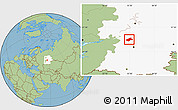 Savanna Style Location Map of Burayevskiy, highlighted grandparent region