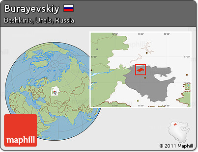 Savanna Style Location Map of Burayevskiy, highlighted parent region, highlighted grandparent region