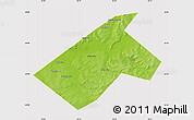 Physical Map of Burayevskiy, cropped outside