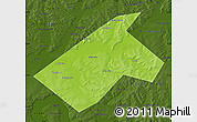 Physical Map of Burayevskiy, darken
