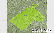 Physical Map of Burayevskiy, semi-desaturated