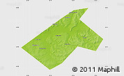 Physical Map of Burayevskiy, single color outside