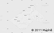 Silver Style Map of Burayevskiy, single color outside