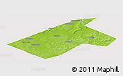 Physical Panoramic Map of Burayevskiy, cropped outside