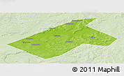Physical Panoramic Map of Burayevskiy, lighten