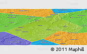 Physical Panoramic Map of Burayevskiy, political outside