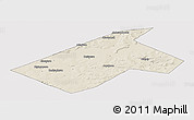 Shaded Relief Panoramic Map of Burayevskiy, cropped outside