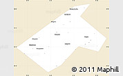 Classic Style Simple Map of Burayevskiy, single color outside