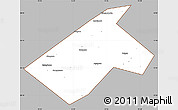 Gray Simple Map of Burayevskiy, cropped outside