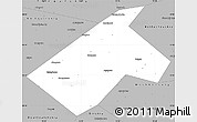 Gray Simple Map of Burayevskiy