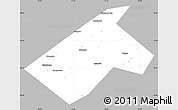 Gray Simple Map of Burayevskiy, single color outside