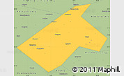 Savanna Style Simple Map of Burayevskiy