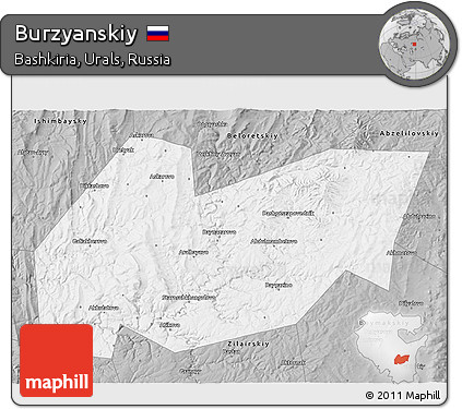 Gray 3D Map of Burzyanskiy