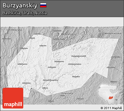 Gray 3D Map of Burzyanskiy