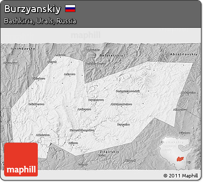 Gray 3D Map of Burzyanskiy