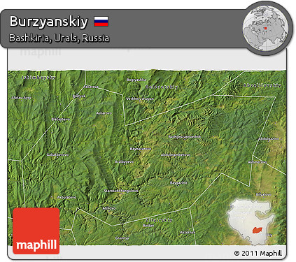 Satellite 3D Map of Burzyanskiy