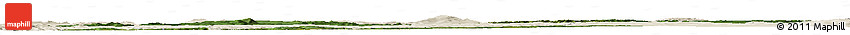 Satellite Horizon Map of Burzyanskiy, shaded relief outside