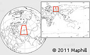 Blank Location Map of Burzyanskiy, within the entire country