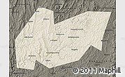 Shaded Relief Map of Burzyanskiy, darken
