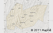 Shaded Relief Map of Burzyanskiy, lighten, semi-desaturated