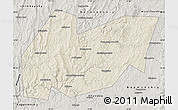 Shaded Relief Map of Burzyanskiy, semi-desaturated