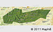 Satellite Panoramic Map of Burzyanskiy, physical outside