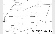 Blank Simple Map of Burzyanskiy, cropped outside
