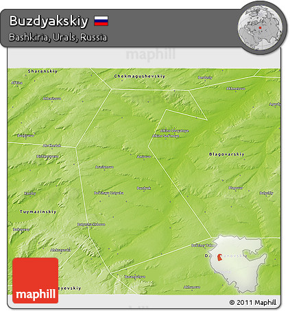 Physical 3D Map of Buzdyakskiy