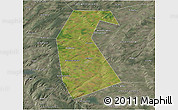 Satellite 3D Map of Buzdyakskiy, semi-desaturated